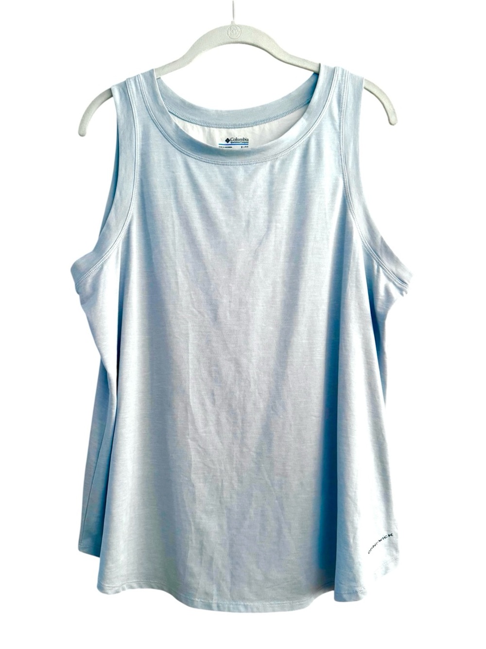 Columbia Sleeveless Tank Top Blue White Size XL